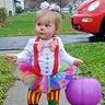 Homemade Clown Baby Costume