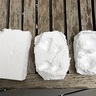Photo #6 - Stages of converting foam blocks into 'rocks'