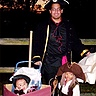 Photo #2 - Here we have Dad and the boys..out for a stroll. Possibly up to a little trickery or treatery? I guess that with PIRATES it could be TREACHERY! (EGADS!)