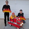 Fire Truck Family Costume | No-Sew DIY Costumes