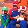 Photo #1 - Luigi (Clark), Mario (JR), and Toad (Chloe)