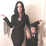 Photo #1 - Morticia and Wednesday Addams with Thing