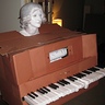 Photo #1 - Player piano with 18th century bust: final costume