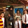 Photo #2 - Harry, Ron, Hermione, Hagrid, the Password Lady and our muggle.