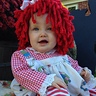 Cute Homemade Raggedy Ann Baby Costume | Last Minute Costume Ideas