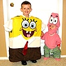 Photo #2 - Here is Brian/SpongeBob,with his brother dressed as Patrick Star