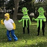 Photo #1 - Homer Simpson trying to run away from Kang and Kodos