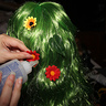 Photo #6 - Decorating the Wigs with Flowers