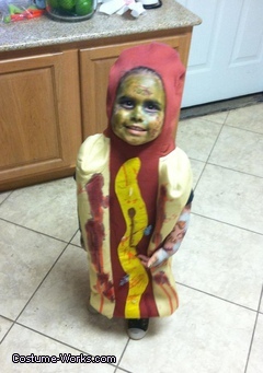 Funny Hot Dog Zombie Costume