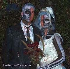 Dead Bride and Groom Couples Costume