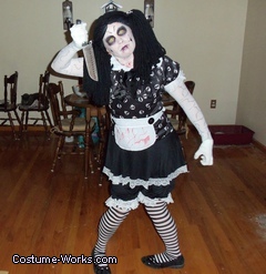 Homemade Living Dead Doll Costume