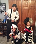 101 Dalmatians Family Homemade Costume