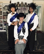 3 Suffragettes Homemade Costume