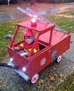 A Fireman and his Truck Homemade Costume
