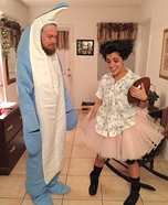 Ace Ventura and Snowflake the Dolphin Homemade Costume