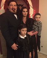 Addams Family Homemade Costume
