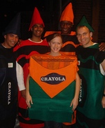 Adult Crayons and Box Homemade Group Costume