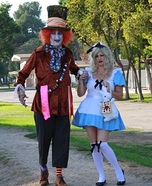 Alice and Mad Hatter Couple Costume