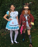 Alice and Mad Hatter Homemade Costume