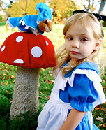 Alice and the Caterpillar from Alice in Wonderland Homemade Costume