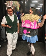 Alice in Wonderland and the White Rabbit Homemade Costume