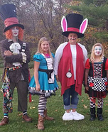 Alice in Wonderland Family Homemade Costume