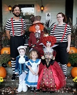 Alice in Wonderland Family Homemade Costume