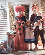 Alice in Wonderland Family Homemade Costume