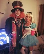 Alice in Wonderland & The Mad Hatter Homemade Costume