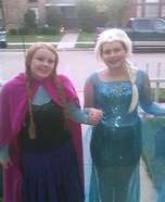 Anna and Elsa Adult Costumes
