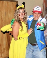 Ash and Pikachu Homemade Costume