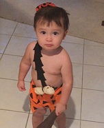 Baby Bam Bam Homemade Costume