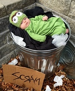 Baby Oscar the Grouch Homemade Costume
