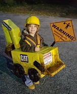 Backhoe Toddler Homemade Costume