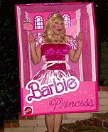 Homemade Barbie in a Box Costume