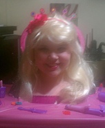 Homemade Barbie Styling Head Costume