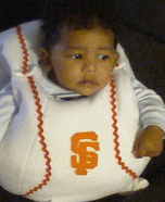 Homemade Baseball Baby Costume