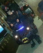 Batman in the Bat Mobile Homemade Costume