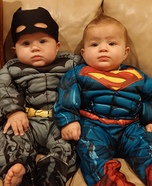 Batman & Superman Baby Costumes