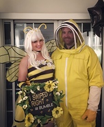 Beekeeper and #Bumble bee Homemade Costume
