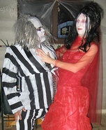 Beetlejuice and Lydia Couple Costume