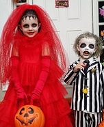 Beetlejuice and Lydia Costume