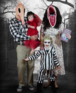 Beetlejuice Family Homemade Costume