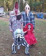 Beetlejuice Family Homemade Costume