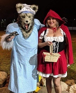 Big Bad Wolf and Lil Red Riding Hood Homemade Costume