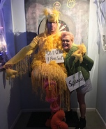 Big Bird & Oscar the Grouch Homemade Costume