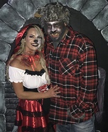 Bitten Little Red Riding Hood & Big Bad Wolf Homemade Costume