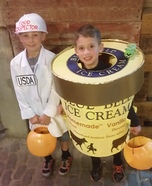 Blue Bell & the Food Inspector Homemade Costume
