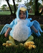 Homemade Blue Bird Costume