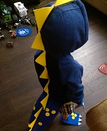 Blue Dino Homemade Costume
